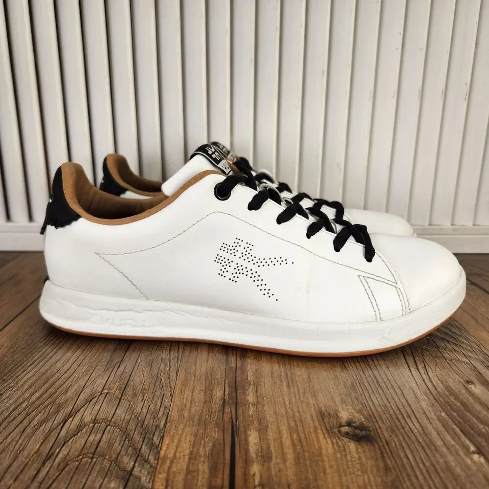 Kuru Roam Classic Court Sneakers Womens Size 8.5 White Leather Low Tennis Shoes
